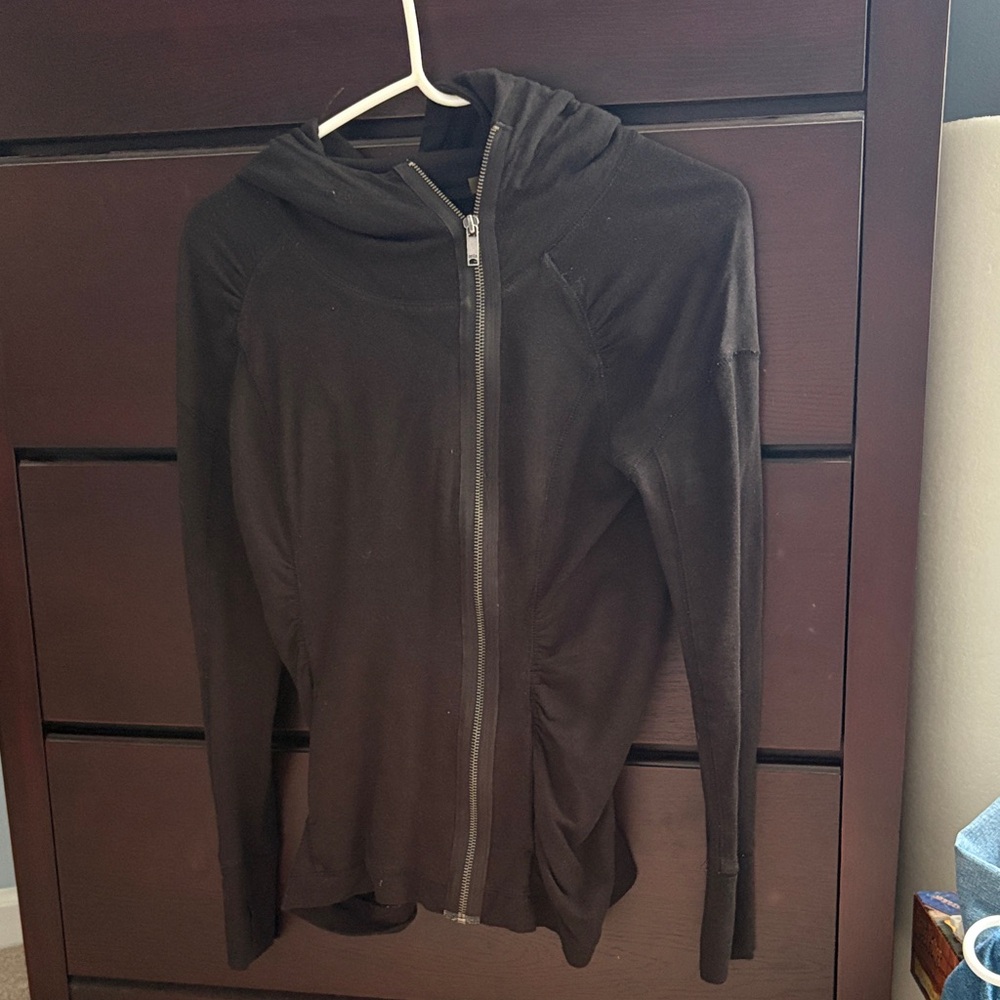 Black Women's Zip-Up Hoodie Active Wear